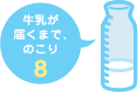 牛乳が届くまで、のこり8